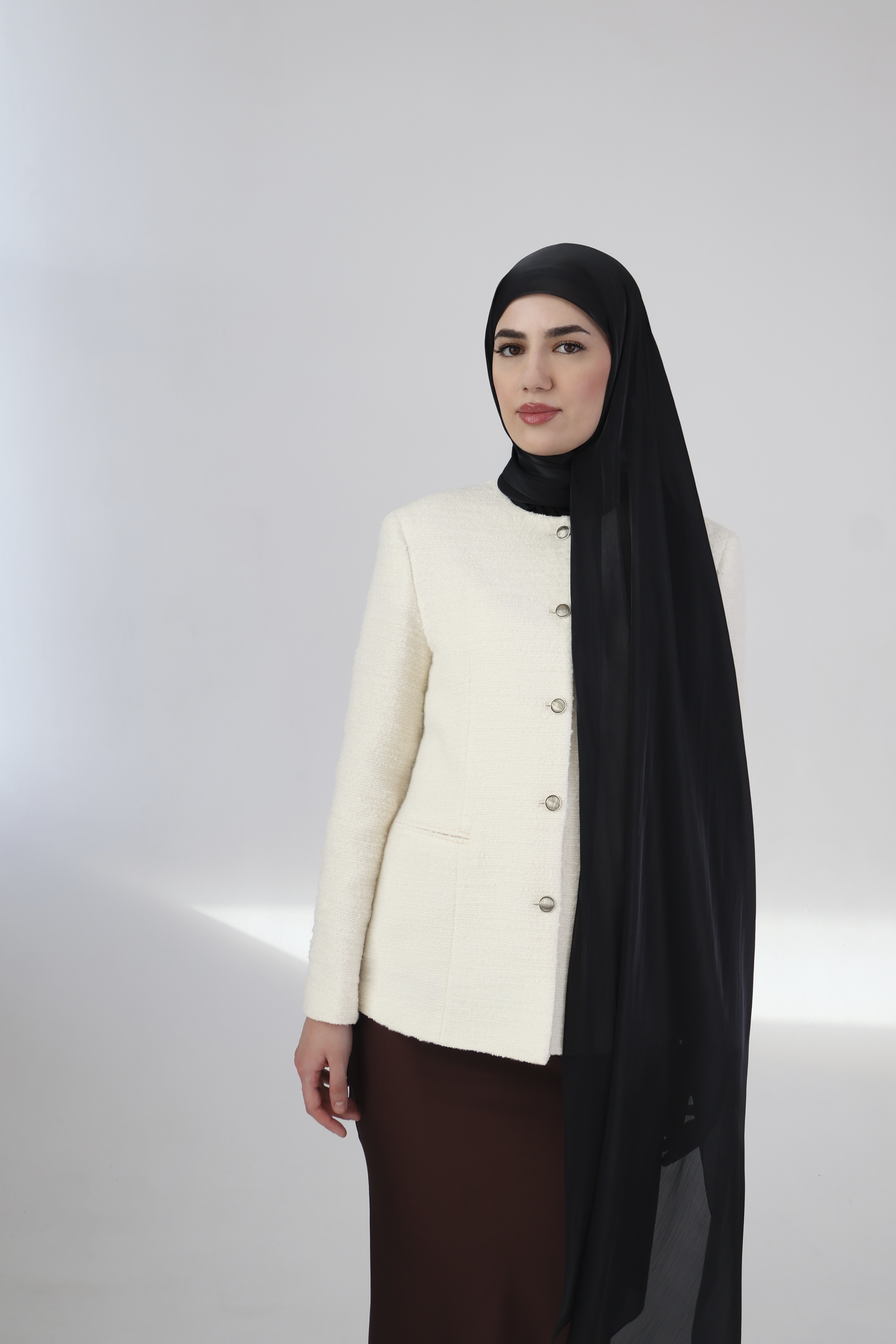 ONYX  - Organza Hijab