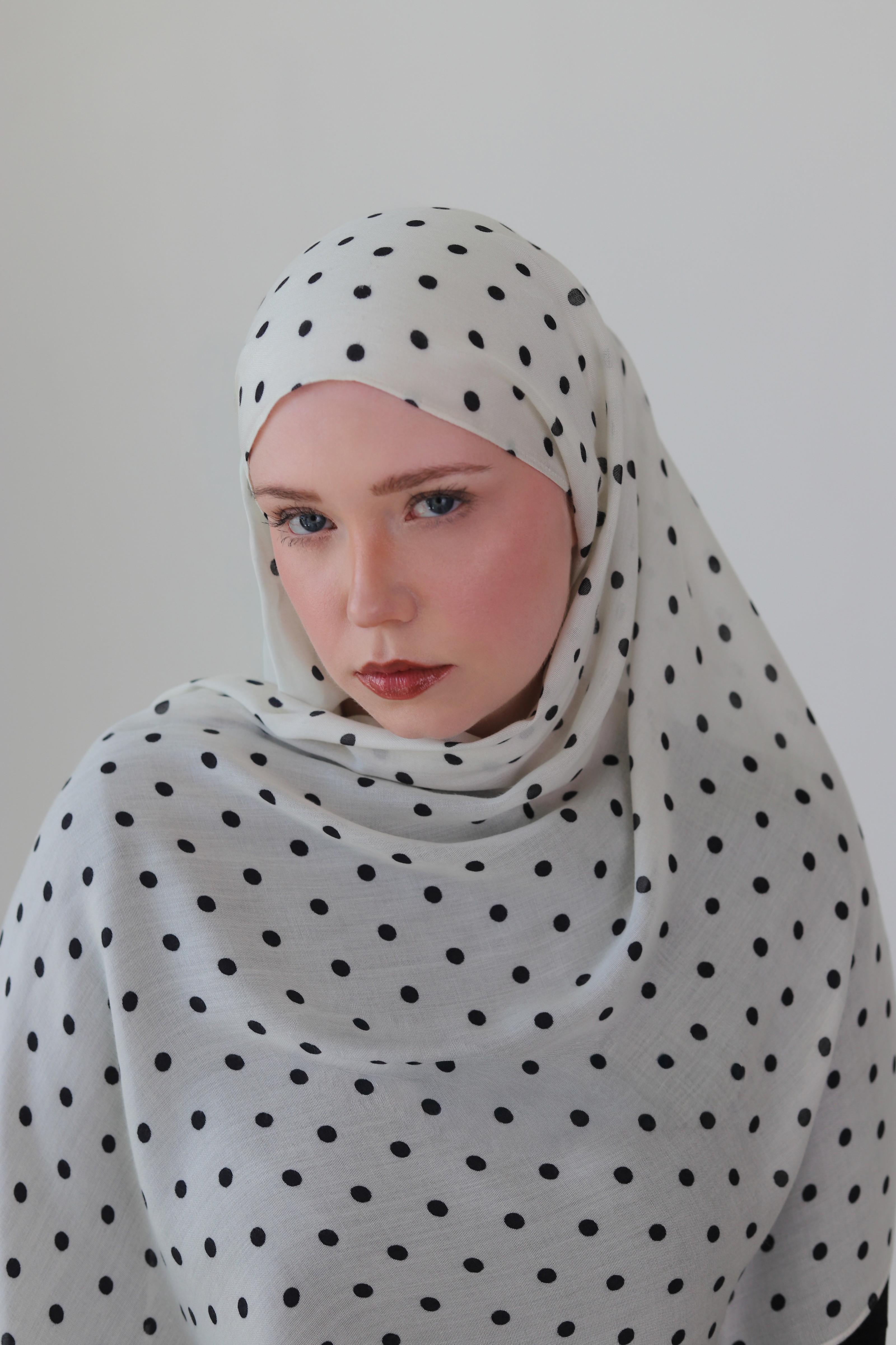 Polka Dot Modal - WHITE